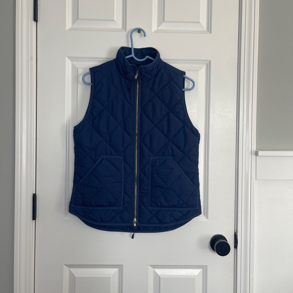 J. Crew Blue Quilted Vest